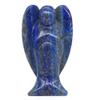 3" Angel Figurine Natural Gemstone Carved Crystal Stone Lucky Crafts Home Room Desk Decoration Statue Gift 1pc (Color : Lapis) view 1