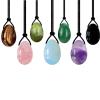 30 * 20mm Yoni Egg Jade Eggs Women Kegel Exerciser Jade Massager Muscles Tightening Ball Crystal Kegel Rose Quartz Eggs,Opal (Color : White) view 3