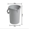 10l Litre Silver Multipurpose Storage Bucket High Grade Plastic Cleaning Bucket - Pouring Lip, Ergonomic Handle & Measuring Scale - Durable/space Saver Ideal for Cleaning Gardening Kitchen (Set of 12) view 2