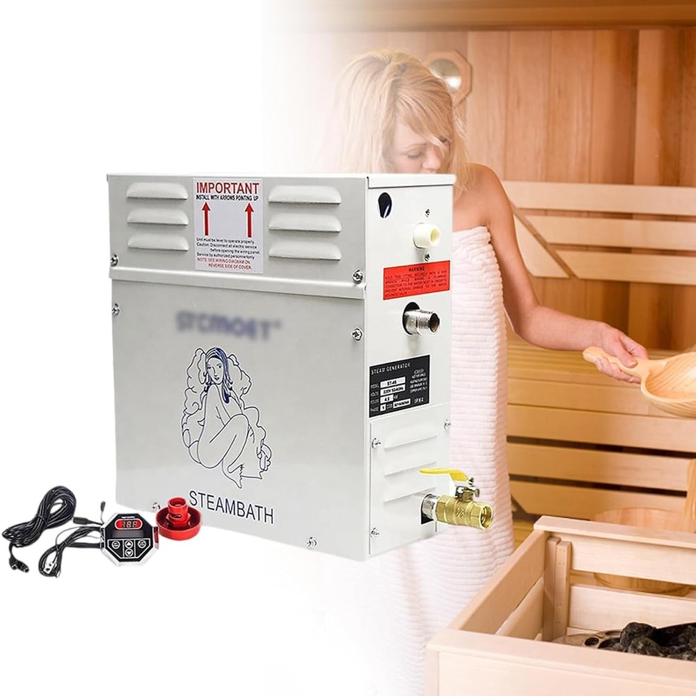 DPLXFPP SPA Steam Generator Steam Generator for Room, Digital Display Steam Generator 35 -55  Sauna Steam Generator for Shower/Sauna Bath Automatic Heat Storage,380V-8KW