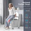 Raised Toilet Seat with Handles, Hybodies Toilet Seat Riser Over-Toilet Chair with Adjustable Height, Bathroom Safety Assist Frame for Seniors, Post-Op, Disabled, Fit Any Toilet, 330 LBS view 2