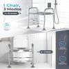 Raised Toilet Seat with Handles, Hybodies Toilet Seat Riser Over-Toilet Chair with Adjustable Height, Bathroom Safety Assist Frame for Seniors, Post-Op, Disabled, Fit Any Toilet, 330 LBS view 3