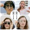 2pcs Glasses Accessories Ophthalmic Lens Tools for Eye Glasses Accessory Chain Optometry Equipments Vision Flipper Flippers Optometry T Tool Jigs Child Utensils Plastic Adjustable view 4