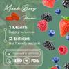 Known Delicious Debloat Gut Support Gummies - 2 Billion CFU Bacillus Coagulans & Vitamin C - Natural Mixed Berry Flavour - 60 Gummies, 3 Months Supply view 3