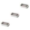 IMIKEYA 3pcs Soap Case Double Layer Draining Tray Wall Mount Soap Holder Perfect for Shower Bathroom Kitchen view 1