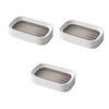 IMIKEYA 3pcs Soap Case Double Layer Draining Tray Wall Mount Soap Holder Perfect for Shower Bathroom Kitchen view 3