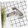 IMIKEYA 3pcs Soap Case Double Layer Draining Tray Wall Mount Soap Holder Perfect for Shower Bathroom Kitchen view 4