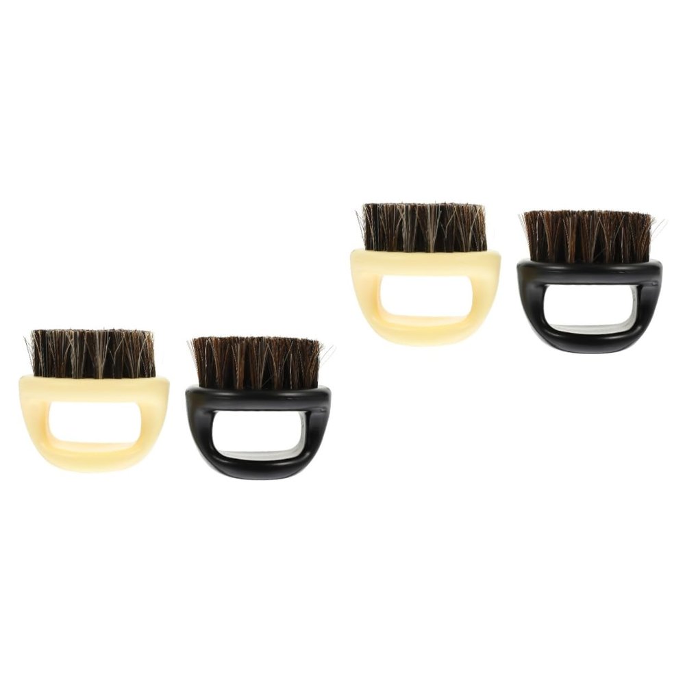 Ipetboom 4pcs Beard Brush for Men Hair Styling Cleaning Brush Convenient for Beard and Moustache Care