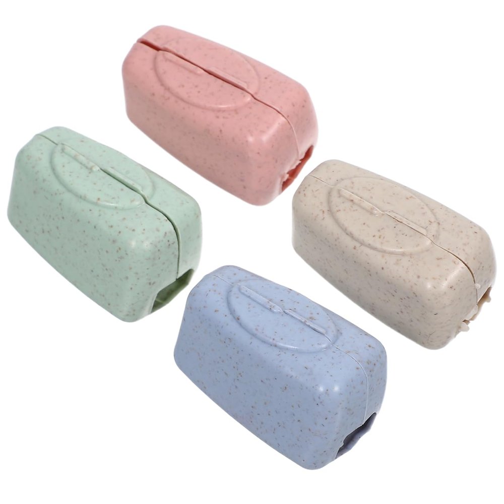 4pcs Toothbrush Cover Portable Travel Toothbrush Caps for Outdoor Activities Camping and Hygiene Protection