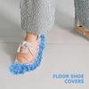 HOMSFOU Microfiber Floor Cleaning Mop Slippers 2 Pack Reusable Mopping Shoes Covers Elastic Fit for Men Women Kids Dust Mop Socks for Home and Car view 4