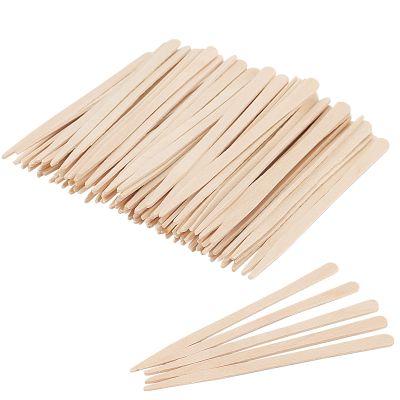 TAICHEUT 1200 PCS 8.8cm Eyebrow Wax Sticks, Pointed Tip Wooden Eyebrow Waxing Spatulas, Wax Applicator Stick for Facial Hair Removal