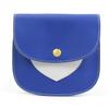 1Pcs Leather Sanitary Napkin Storage Bag, Portable Period Kit Bag, Pad Pouch Tampon Bag Sanitary Napkin Receptacle (Blue) view 1