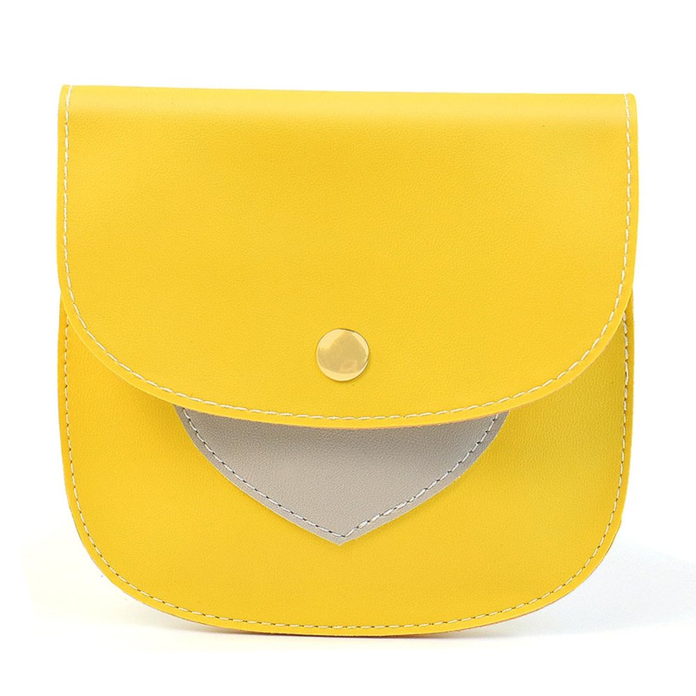 1Pcs Leather Sanitary Napkin Storage Bag, Portable Period Kit Bag, Pad Pouch Tampon Bag Sanitary Napkin Receptacle (Yellow)