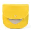 1Pcs Leather Sanitary Napkin Storage Bag, Portable Period Kit Bag, Pad Pouch Tampon Bag Sanitary Napkin Receptacle (Yellow) view 1