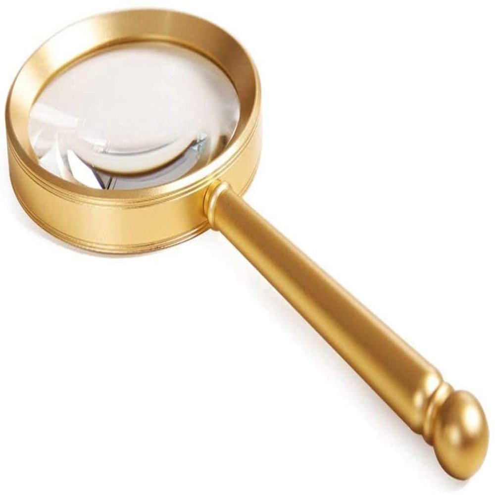 Magnifying Glass Handheld Magnifying Glass 8 Times 10 Times Hd Old Man Watch Repairing Identification for Reading Crafts Repair Magnifier 85mm charitable