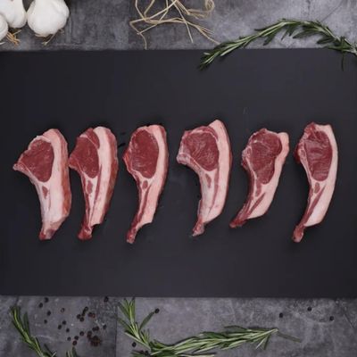 MASFresh UK Halal Lamb Cutlet Best End Chops (Priced per Kg) Pack Appx 2kg-Food