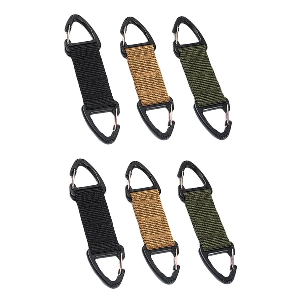 Gatuida 6pcs Hook Slip Nylon Ear Hook Strap Buckle for Travel Backpack Buckles for Covering