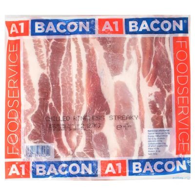 MASA1 Rindless Streaky Bacon-1x2.27kg-Food