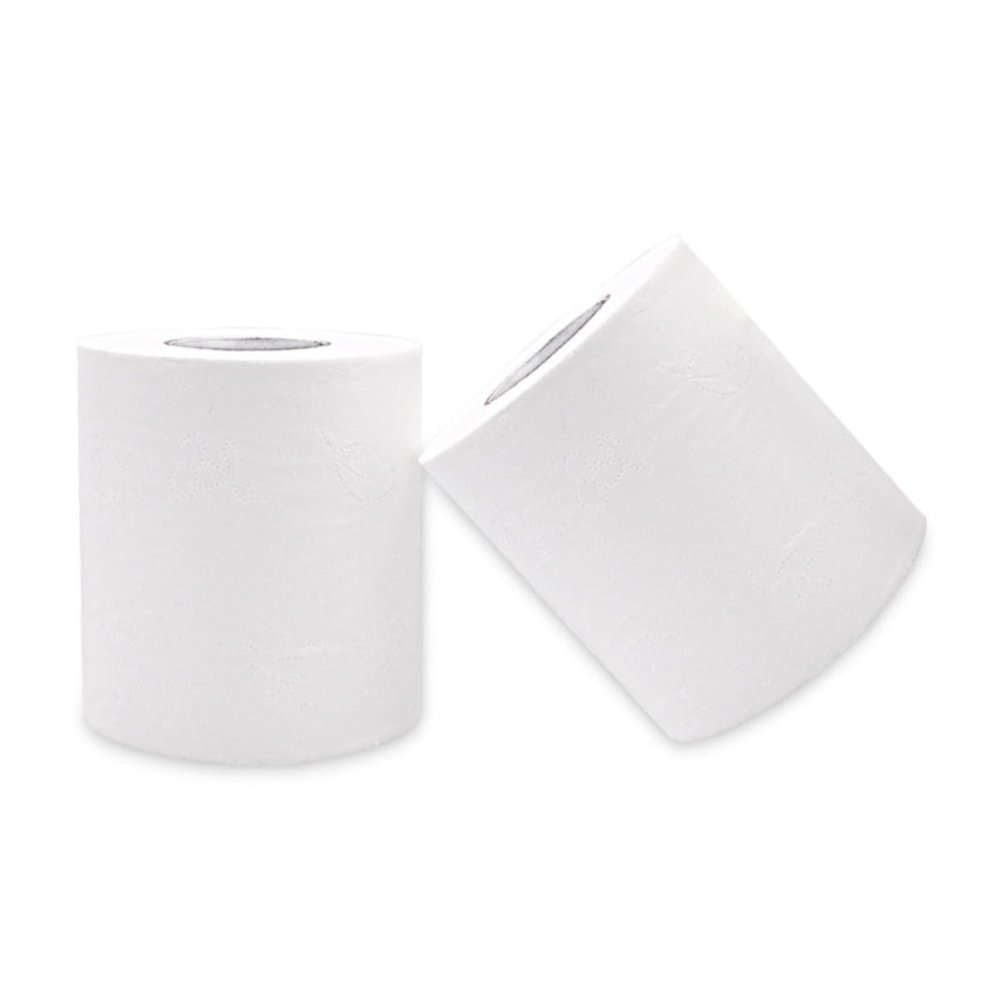Gatuida Wood Pulp Toilet Paper 4-Layer Small Rolls 100g Pack of 10 Natural Clean Toilet Rolls for Hotel and Home Bathroom Use