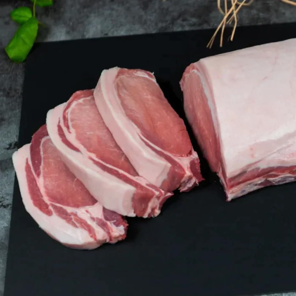 MASFresh Raw Pork Loin (Boneless - Rind On) (Price Per Kg) Box Approx. 7kg-Food