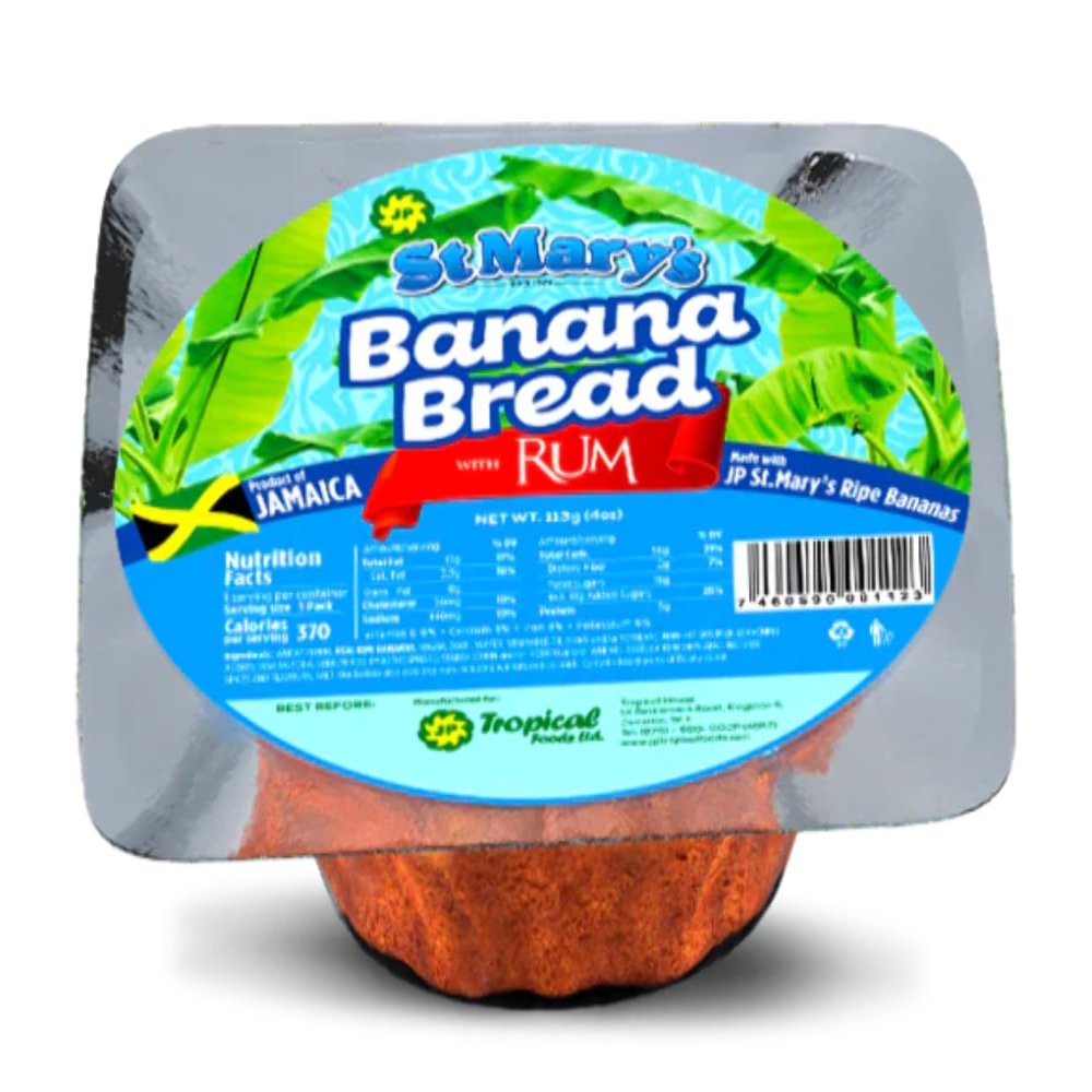 MASSt Marys Banana Bread with Rum 133g Box of 6-Fd