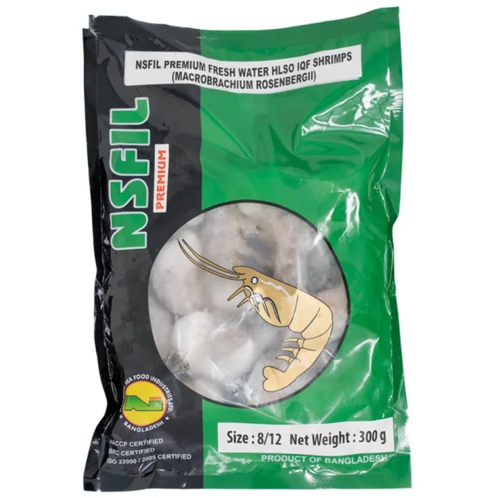 MASNSFIL Premium EZP, IQF HLSO King Prawns (8/12, 300g net)- 1 x 500g-Food 1 x 500g