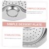 MAGICLULU Elegant Stainless Steel Serving Dish Removable Draining Basket Dipping Saucer for Dumplings view 2