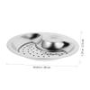 MAGICLULU Elegant Stainless Steel Serving Dish Removable Draining Basket Dipping Saucer for Dumplings view 4