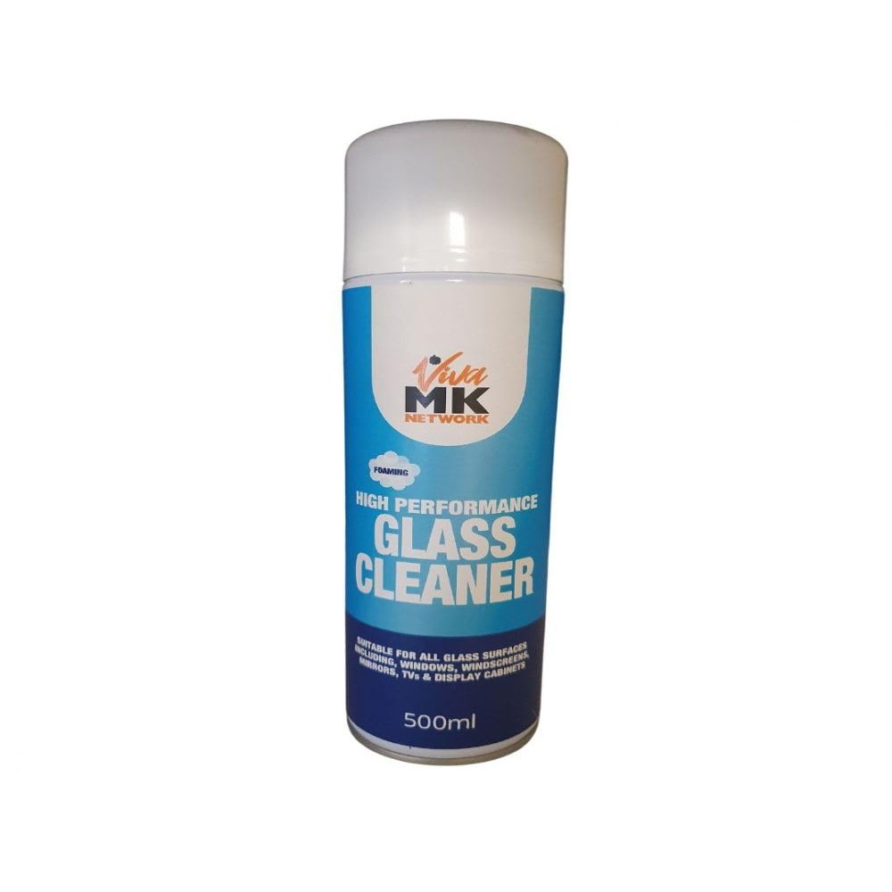 High Performance Glass Cleaner 500ml- for the quick and efficient cleaning of windows, mirrors, windscreens, display cabinets and all glass surfaces.