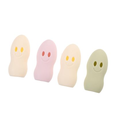 Mobestech 4pcs Silicone Toothbrush Covers Protective Travel Cases Soft Flexible Toothbrush Heads Portable Holder for Home Outdoor Use Random Color
