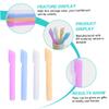 Mobestech 4pcs Portable Toothbrush Protective Cover Case for Travel for Keeping Toothbrush Clean in Hotel Home Made of Material view 2