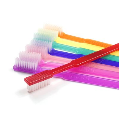 ERAFINE 100pcs Disposable Toothbrushes Single-use FastBrush Pre-Pasted Toothbrush in Dispenser Box Individual Wrapped Xylitol Mint