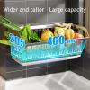 Countertop Fruit Basket Wire Storage Basket, Stackable Hanging Wall Shelf, Fruit Bathroom Shelves Storage, Fruit And Vegetable Rack In 304 Stainless Steel, Perfect For Fruit, Vegetables, Snacks, Set O view 4