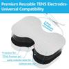 Graootoly TENS Unit Spare Parts 4.5x6In Butterfly Shaped Electrode Pads Universal Compatibility, Pack of 5 view 2