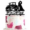 keonsatrz Farmer Wedding Cake Topper Tractor wedding cake topper Country Themed Cake Decoration for Wedding Anniversary Bridal Shower Party Supplies view 1