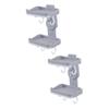 IMIKEYA 2pcs Double Layer Soap Rack Hook Wall Mounted Soap Holder for Bathroom Shower Suction Cup Holder Rack view 1