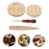 HOMSFOU Household Moxa Cone Mold Wood Moxa Cone DIY Kit Tool Mold 14-Hole Roll Maker view 2