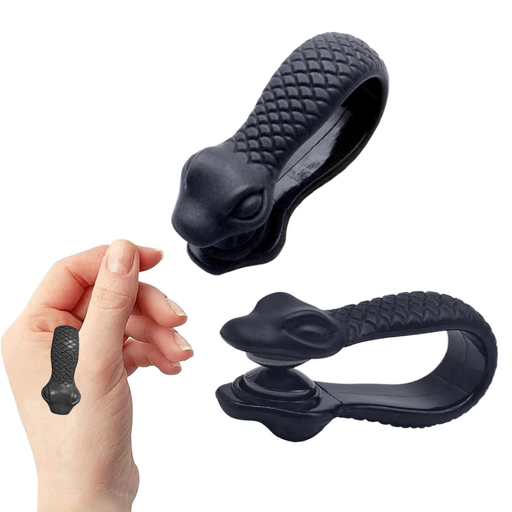DHinkyoung 2 Pcs Acupressure Clips, Migraine Relief Clips with Snake Pattern, Portable LI4 Massage Clips for Men/Women, Plastic Tiger Mouth Rubdown Clips for Headache, Migraine, Tension Relief