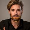 Beard Stencil for Men,Men's Beard Trimmer Outline Stencil | Multi-Beard Fit Beard Styling Tool for Goatee, French Beard, and Full Beard Honhoha view 2