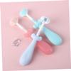 FRCOLOR 3pcs Cute Boy Girl Toothbrush Soft Bristles Slip Handle for Boys and Girls Years Old Manual Toothbrush view 2