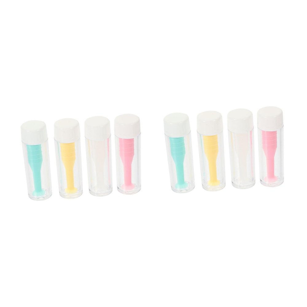IWOWHERO 10pcs Silicone Contact Lens Inserters and Scleral Lens Removers, Solid Suction Sticks for Orthokeratology and Colored Contacts, Portable Applicator Tools for Home and Travel Use