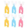 SKISUNO 6pcs Manual U Shaped Toothbrush for Kids Soft Silicone Brush Head 360 Teeth Cleaning Tool Ergonomic Design Mixed Colours view 1