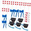 Amosfun 1set Graduation Cake Toppers Doctoral Cap Decor Tassel Bow Tie and Diploma for Graduation Party Celebrations view 1
