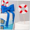 Amosfun 1set Graduation Cake Toppers Doctoral Cap Decor Tassel Bow Tie and Diploma for Graduation Party Celebrations view 4