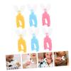 OHPHCALL 6pcs Boys and Girls U Shaped Handheld Toothbrush Soft Silicone Tooth Cleaning Tool for Home Use Random Color view 3