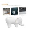OUNONA Elephant Shape Ceramic Soap Box for Bar Soap Dish Grey Bathroom Sinks for Home Use view 3