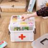 Samnuerly Medicine Storage Box, Camping First Aid Kits, Household Storage Double-Layer Medicine Box, Family First Aid Medical Kit view 3