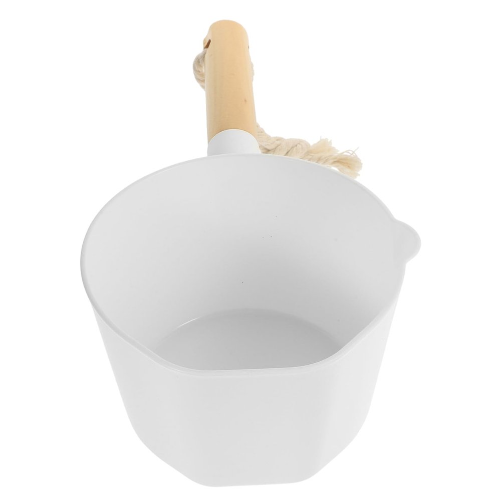Alipis Water Ladle Scoop Wooden Handle Reusable Kitchen Utensil for Easy Cleaning and Water Bailing in Home and Garden