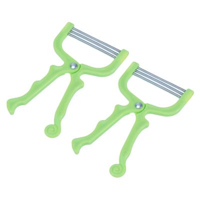 Beatifufu Manual Facial Hair Remover 2pcs Green Threading Epilator Practical Face Hair Removal Tool for Women Sensitive Skin Use at Home