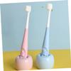 Mobestech 2pcs Boys and Girls Toothbrush Oral Care Boy Girl Bristle Brush for Tooth Cleaning Soft Material for Toothbrush Years view 4